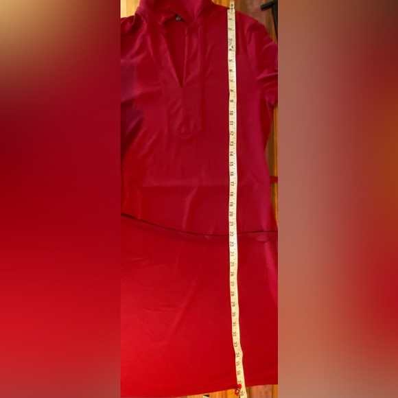 Brooks Brothers Burgundy Tie-Waist Knit Dress, size L - Picture 6 of 7